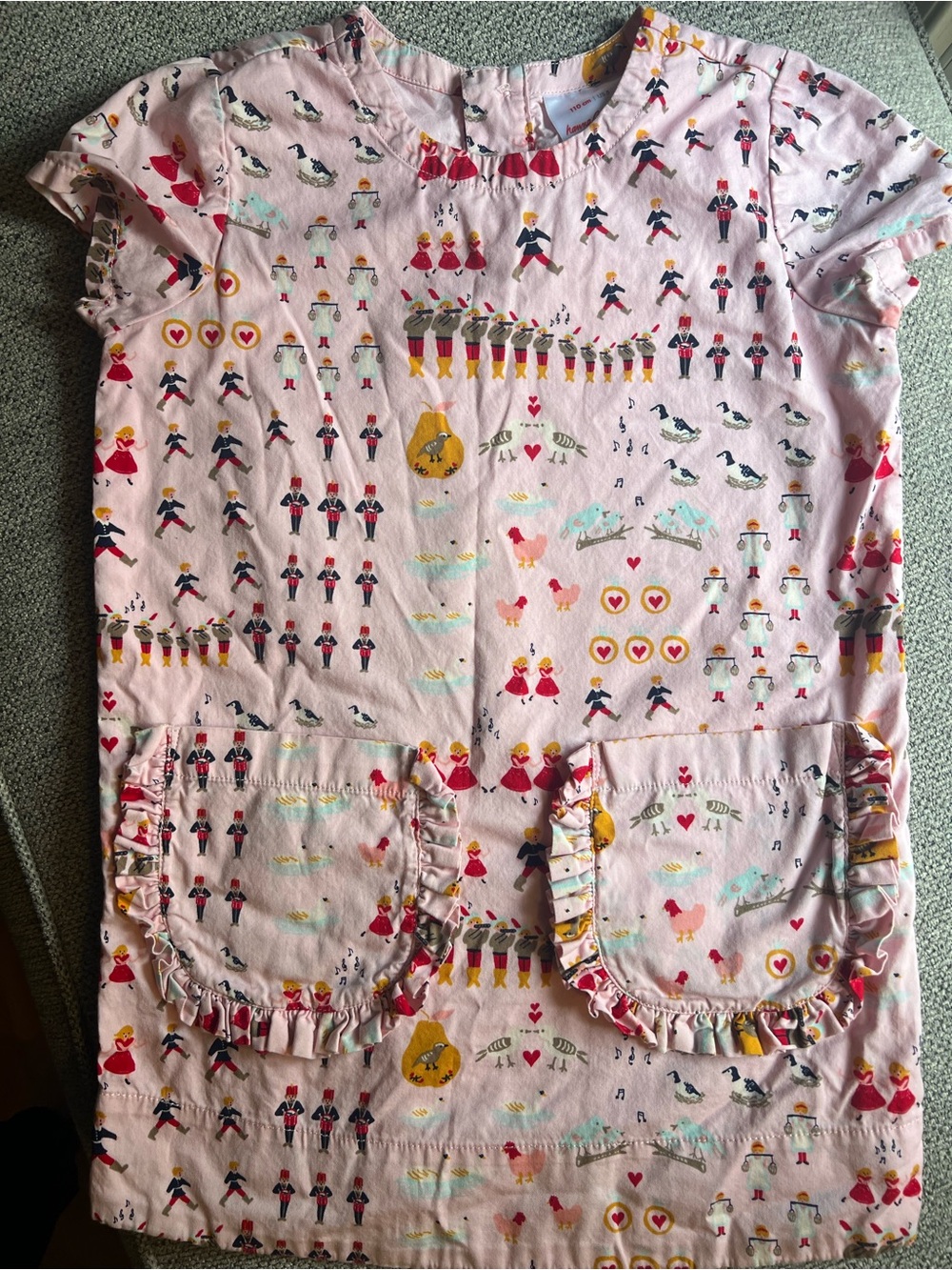 Hanna Andersson Pink Nutcracker & Ballet Print Pajama Nightgown